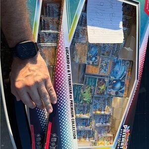 Pokemon Prismatic Evolutions Lucario & Tyranitar ex Premium Collection